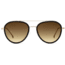 OTIS TEMPLIN Sunglasses, Black/Brushed Gold/Dark Brown Gradient, 53-18-145, 121-2001