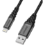 OtterBox Lightning to USB-A Cable 2m, Black/Ash, 78-52644