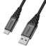 OtterBox USB-C to USB-A Cable 3m, Black/Ash, 78-52666
