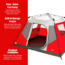 Outbound 6-Person 3-Season Instant Pop-Up Dome Tent w/ Carry Bag and Rainfly, CTI0763239