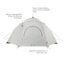 Outbound Cache 8-Person 3-Season Black-Out Dome Tent w/ Carry Bag and Rainfly, CTI0765964