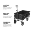 Outbound Outdoor Collapsible Utility Wagon, 150 lb Capacity, Black, CTI0763211