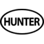 Outdoor Decals Hunter Oval 4''x6'' Black On White