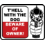 Outdoor Decals T'hell W/ The Dog 2.75''x3'' 4 Per Pack