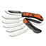 Outdoor Edge Cutlery Razor-Lite EDC Folding Knife,3.5in Japanese 420J2 Blade,Orange Grivory Handle,6 Replacement Blades RLB-30