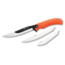 Outdoor Edge Cutlery Razormax Fixed Blade Knife, 3.5in Drop Point 420J2 Blade, Orange Rubberized TPR Handle, RMB-20