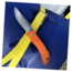Outdoor Edge Cutlery Trailblaze Folding Blade Knife, 2.5in, Orange Handle, TB-25C