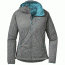 Outdoor Research Ascendant Hoody - Women's-Pewter/Typhoon-X-Small