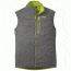 Outdoor Research Ascendant Vest, Men's, Pewter/Lemongrass, M, 254011-pt/lemgr-M