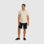 Outdoor Research Astroman Short Sleeve Sun Shirt - Mens, Oyster Plaid, M, 2822782709007