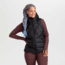 Outdoor Research Coldfront Hooded Down Vest - Womens, Black, Extra Small, 2832000001005