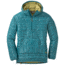Outdoor Research Down Baja Pullover - Women's, Washed Peacock/Avocado, S, 2684991371006