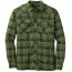 Outdoor Research Feedback Flannel Shirt - Men's-Kale-Large, 727602425146