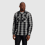 Outdoor Research Feedback Flannel Twill Shirt - Mens, Black Plaid, Medium, 3005131107007