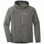 Outdoor Research Ferrosi Hooded Jacket, Men's, Pewter/Lemongrass, XXL, 250094-pt/lemgr-XXL