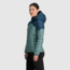 Outdoor Research Helium Down Hoodie Jacket - Womens, Neptune/Harbor, XL, 2775912786009