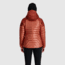 Outdoor Research Helium Down Hoodie - Womens, Cinnamon/Brick, Extra Small, 2775912528005
