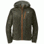 Outdoor Research Helium II Jacket, Men's, Fatigue/Ember, XL, 242969-fatigue/ember-XL