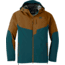Outdoor Research Hemispheres Jacket - Mens, Treeline/Saddle, Large, 2680732065008