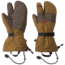 Outdoor Research Highcamp 3-Finger Gloves - Men's, Ochre/Carob, Extra Large, 2680551319009