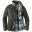 Outdoor Research Kalaloch Reversible Shirt Jacket - Womens, Peacock Plaid, Small, 2681341414006