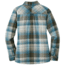 Outdoor Research Kalaloch Reversible Shirt Jacket - Womens, Peacock Plaid, Small, 2681341414006