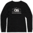 Outdoor Research OR Advocate Long Sleeve Tee, Black/White, Extra Large, 3005170114009