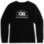 Outdoor Research OR Advocate Long Sleeve Tee, Black/White, Extra Large, 3005170114009