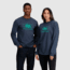 Outdoor Research OR Advocate Long Sleeve Tee, Naval Blue/Verdant, Large, 3005172621008