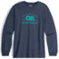 Outdoor Research OR Advocate Long Sleeve Tee, Naval Blue/Verdant, Large, 3005172621008