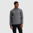 Outdoor Research OR Lockup Chest Logo Long Sleeve Tee, Charcoal/Topaz, Extra Large, 3002252625009