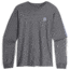 Outdoor Research OR Lockup Chest Logo Long Sleeve Tee, Charcoal/Topaz, Small, 3002252625006