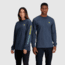 Outdoor Research OR Lockup Chest Logo Long Sleeve Tee, Naval Blue/Sulphur, Extra Large, 3002252416009