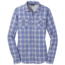 Outdoor Research Passage Long Sleeve Shirt - Womens, Hydrangea Plaid, Medium, 2692631509007