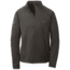 Outdoor Research Radiant LT Zip Top - Mens-Charcoal/Lemongrass-Small