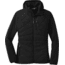 Outdoor Research Refuge Hybrid Hooded Jacket - Womens, Black, Small, 2691980001006