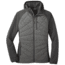 Outdoor Research Refuge Hybrid Hooded Jacket - Womens, Pewter/Storm, Large, 2691981352008