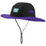 Outdoor Research Seattle Sombrero Retro, Unisex, Black/Purple Rain, S 264407-blk/prpl rn-S