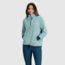 Outdoor Research Trail Mix Quarter Zip Pullover - Womens, Sage/Naval Blue, Extra Small, 3001392614005