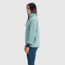 Outdoor Research Trail Mix Quarter Zip Pullover - Womens, Sage/Naval Blue, Extra Small, 3001392614005