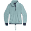 Outdoor Research Trail Mix Quarter Zip Pullover - Womens, Sage/Naval Blue, Extra Small, 3001392614005