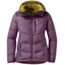 Outdoor Research Transcendent Down Hoodie - Womens, Vn Vlt/Bkbry, Extra Small, 2681051911005