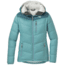 Outdoor Research Transcendent Down Hoody - Womens, Seaglass/Washed Peacock, Small, 2681051384006