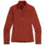 Outdoor Research Vigor Grid Fleece Quarter Zip Hoodie - Women's, Brick, Extra Small, 3005230465005