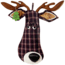 Outside Inside White Tail Deer Stocking 99235