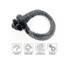 Overland Vehicle Systems Combo Pack Soft Shackle 5/8in With Collar 44,500 lb. and Aluminum Receiver Mount, Raw, 21-6580