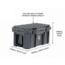 Overland Vehicle Systems D.B.S. Dry Box w/ Wheels, Drain and Bottle Opener, Dark Grey, 53 QT, 40100001