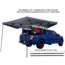 Overland Vehicle Systems Nomadic 270 LT Awning - Passenger Side - Dark Gray Cover With Black Cover Universal, 19569907