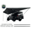 Overland Vehicle Systems Nomadic Awning 180 Cover, Universal, Dark Gray/Black, 240 x 78.5 in, 19609907