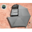 Overland Vehicle Systems Nomadic Awning 270 Degree and Wall 1, 2, &amp; 3, w/Mounting Brackets, Passenger Side, Dark Gray, 19549907